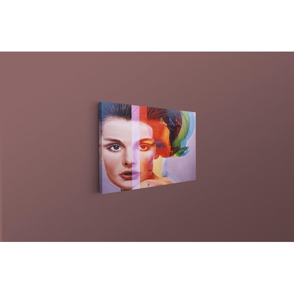 Gossip Girl Spectrum Rainbow Woman Colorful Modern Fashion Pop Art, Unframed Poster
