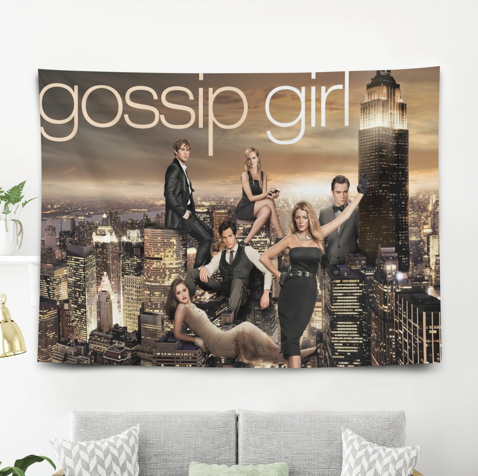 Gossip Girl-Theme Anti-pilling Tapestry Gift Wall Hanging Backdrop