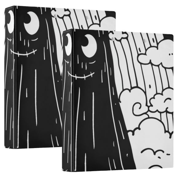 Gost Kids 3 Ring Binders 1.5 inch Hardcover File Folders with Interior Pockets A4 Size Organizer for School Office Hospital