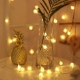 thumbnail image 1 of Gostoto 4.9FT 10LEDs 9.8FT 20LEDs Globe Star Snowflake Fairy Lights Christmas Festival String Lights For Indoor Wedding Party Decoration ,Warm White, 1 of 4