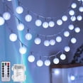 thumbnail image 1 of Gostoto 9.8-33FT 20-80LEDS 1in Globe String Lights,Outdoor Waterproof Lantern String Lights,Fairy Lights for Patio Bedroom Garden Christmas Decorations, 1 of 7