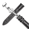 thumbnail image 1 of Gostoto Calf Leather Watch Strap Stainless Steel Butterfly Clasp Watch Band Replacement Strap Watchband Belt with tools ,14mm-22mm, 1 of 6