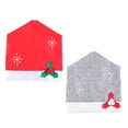 thumbnail image 1 of Gostoto Christmas Theme Dining Chair Cover,Non-Woven Back Slipcover Couple Hat,Banquet Holiday Festival Decor Home Party Decor Dining Room, 1 of 6