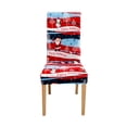 thumbnail image 1 of Gostoto Christmas Theme Spandex Stretch Banquet Chair Cover,Party Santa Snowman Theme Decor Dining Room Seat Cover Home Textile,1-8 Pcs, 1 of 6