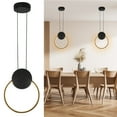 thumbnail image 1 of Gostoto Color Dimming Modern LED Ring Dining Room Pendant Light, 1 of 7