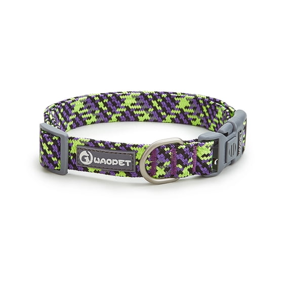 Gostoto Dog Collar,Outdoor Night Nylon Reflective Traction Collar For Small Medium Large Dogs