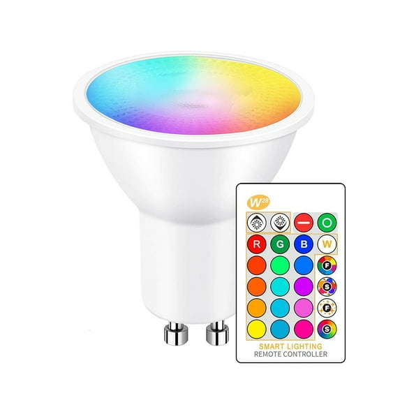 Gostoto GU10 LED Light Bulbs Remote Control Colour Changing Dimmable 16 Colors 5W LED Spot Light Bulb