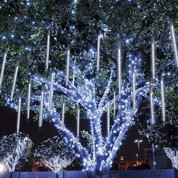 Gostoto LED Meteor Shower Rain Lights 30CM 50CM Waterproof Light Falling String Lights for Party Christmas Xmas Decoration