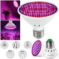 thumbnail image 1 of Gostoto LED Plant Grow Light Bulb 48LEDs-300LEDs SMD2835 Plant Light for Flowers Vegetables Greenhouse Hydroponic Growing(Bulb Base E26 E27 E14 MR16 GU10 B22), 1 of 8