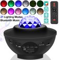 thumbnail image 1 of Gostoto Laser Star Projector Light LED Galaxy Night Light Projector, Ocean Wave Star, Bluetooth Music Player, 21 Lighting Modes, 1 of 5
