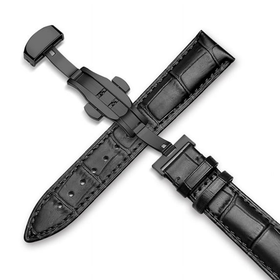 Gostoto Luxury Stainless Steel Butterfly Watch Clasp Watch Band Replacement Strap Clasp 10mm-22mm Watchband Belt Butterfly Clasp