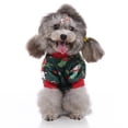 thumbnail image 1 of Gostoto Pet Dog Christmas Holiday Santa Xmas Print Costumes,Jumpsuit Clothes for Small Medium Large Pet Dogs, 1 of 5
