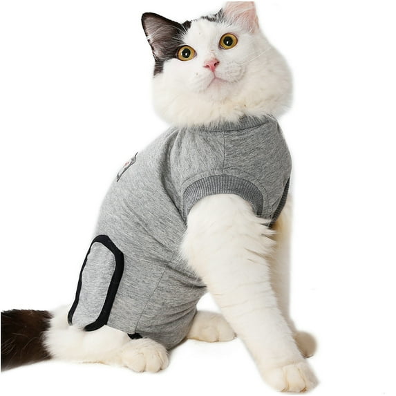 Gostoto Pet Supply Postoperative Anti-scratch Recovery Clothing Breathable Anti-lick Costumes Anti-harassment Cat Neutering Clothing