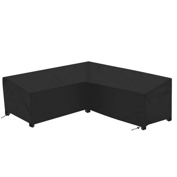 Gostoto Rainproof V Shape Corner 210D Outdoor Sofa Cover Rattan Patio Garden Square Shape Furniture Protective All-Purpose Dust Covers
