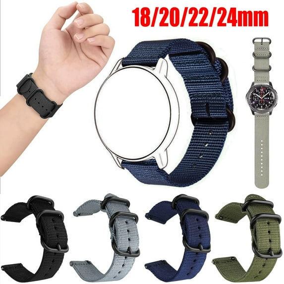 Gostoto Soft Woven Nylon Watch Band Sport Strap 18/22/20/24mm Quick Release Pin Watch Replacement Bands Smartwatches Bracelet