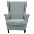 thumbnail image 1 of Gostoto Spandex Stretch Wingback Armchair Chair Cover Furniture Protector Wing Chair Seat Slipcover(Chair Cover*1+Seat Cover*1), 1 of 6