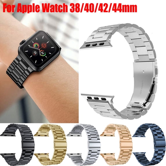 Gostoto Stainless Steel Wrist Band Strap For Apple Watch Band 38/40/42/44mm Metal Strap Watchband Bracelet Replacement Watch Band For iWatch Series SE/6/5/4/3/2/1