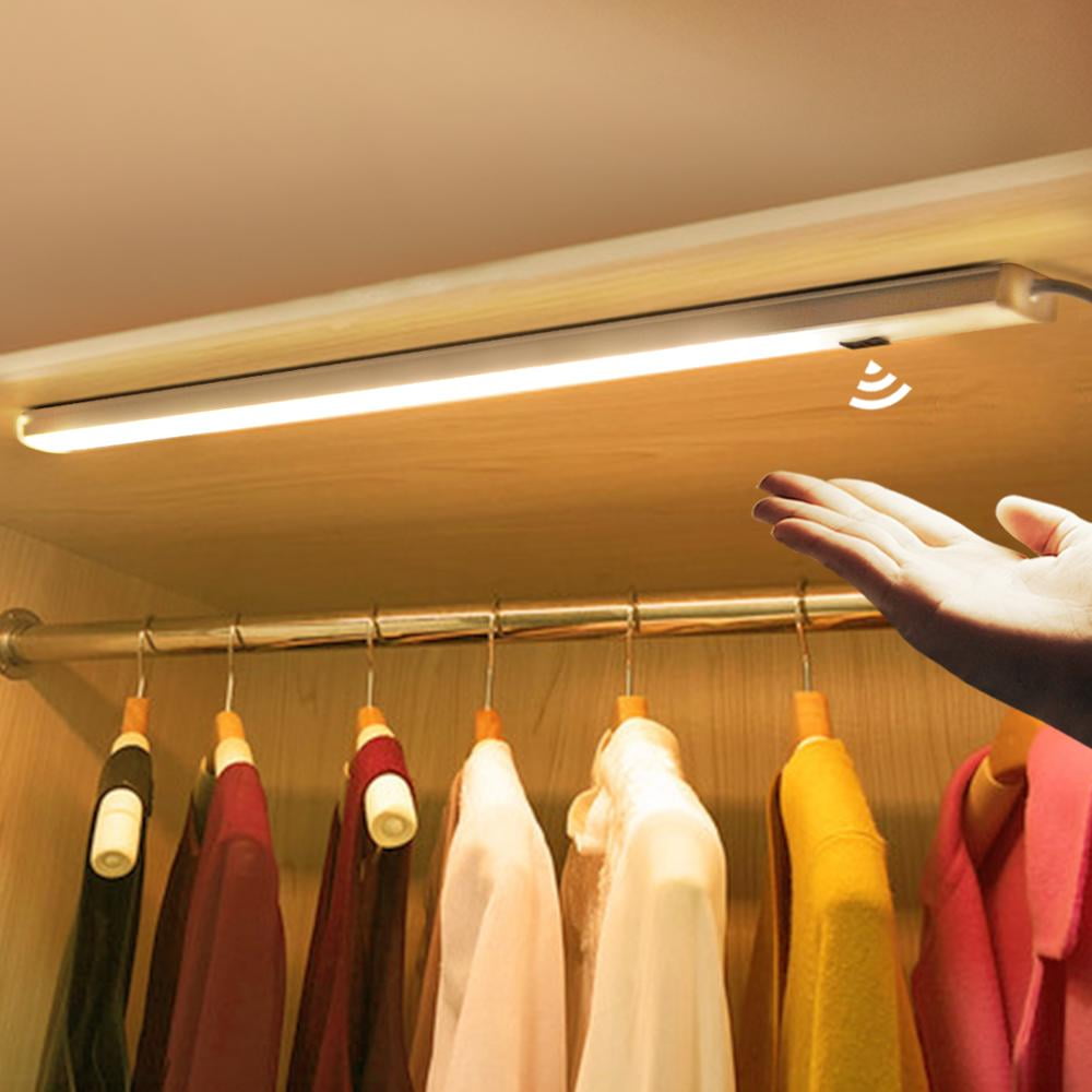 Gostoto USB Motion Sensor Under Cabinet Light LED Closet Light For Closet  Kitchen Bathroom Lighting