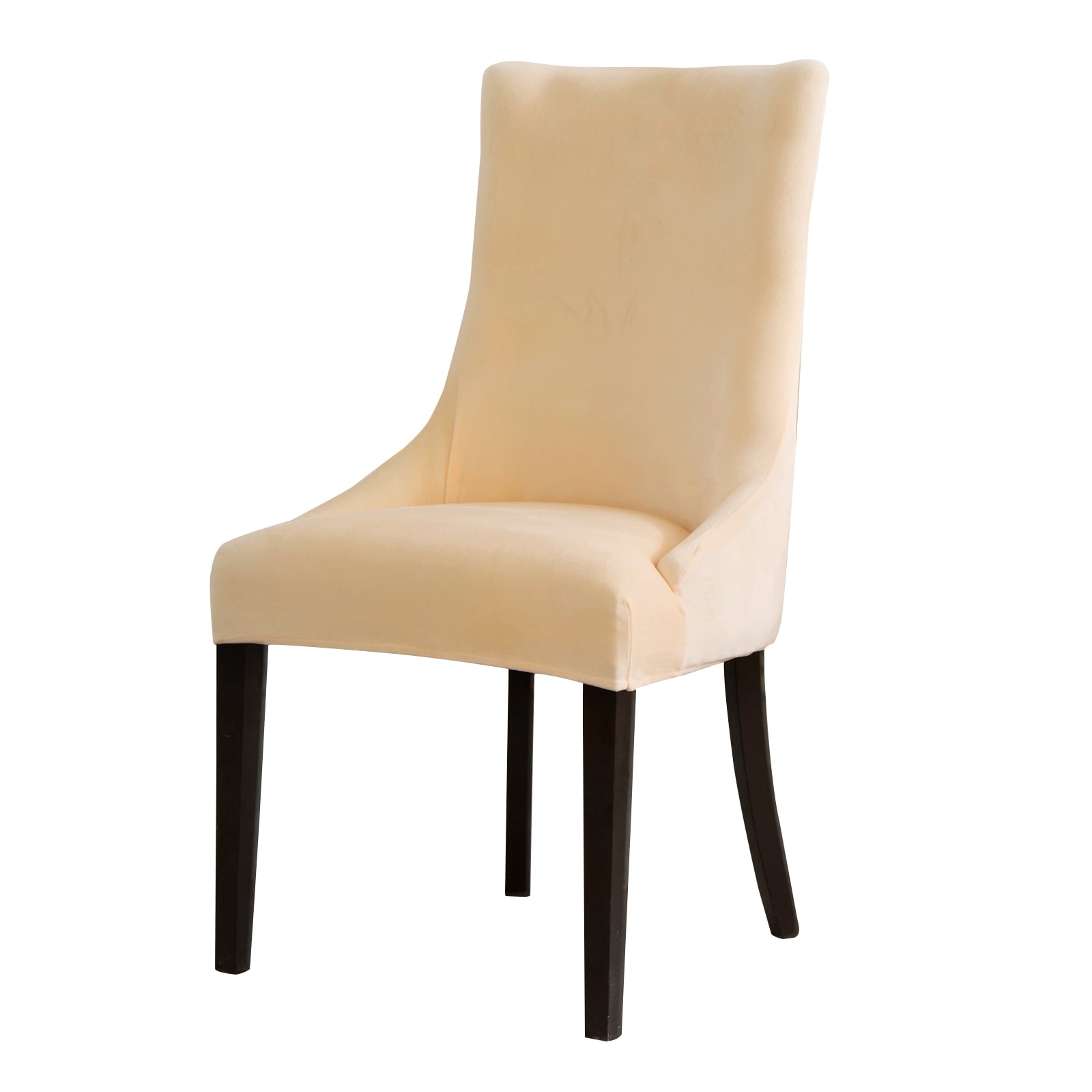 Gostoto Velvet Wingback Chair Cover, Spandex Stretch Banquet Chair