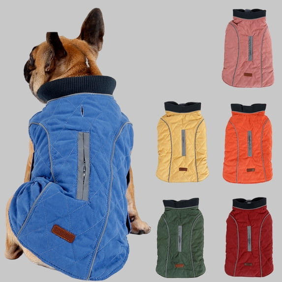 Gostoto Winter Pet Dog Thick Reflective Dog Clothes Warm Jacket Clothes For Small Medium Large Dogs