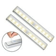thumbnail image 1 of Gostoto Wireless LED Under Cabinet Lights, Wireless 10LED Motion Sensor Kitchen Closet Lamp, Battery Powered for Cabinet Cupboard Wardrobe, 1 of 5