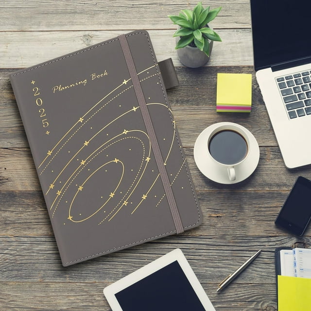 Gosuguu 2025 English and Spanish Schedule Book, Binding Notes Planner