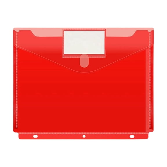 Gosuguu A4 Document Folder with Label Window and Snap Closure for Secure Storage