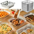 thumbnail image 1 of Gosuguu Aluminum Foil Pans 30 Pack | 16x16x4cm Disposable Baking Trays for Oven, Grilling & Pizza | Heavy Duty, Leakproof & Easy Clean, 1 of 7