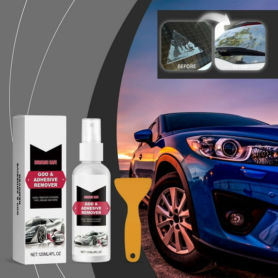 Gosuguu Automotive Adhesive Remover Spray | Car Glue & Sticker Residue Cleaner | Paint-Safe Formula, No Odor, 120ml Bottle