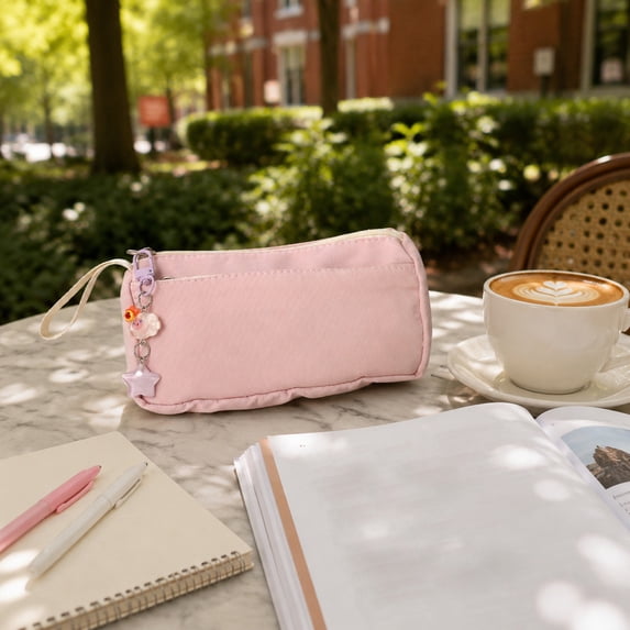 Gosuguu Cloth Pencil Pouch Makeup Brush Bag Portable Travel Organizer Case