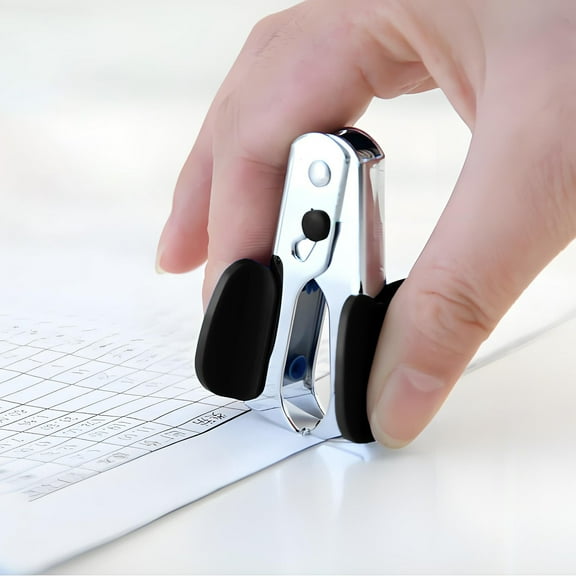 Gosuguu Compact Alloy Stapler Remover with One-Pinch Staple Removal and Locking Storage
