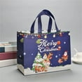 thumbnail image 1 of Gosuguu Large Reusable Christmas Tote Bag with Handles for Grocery Shopping and Holiday Gift Giving, 1 of 1