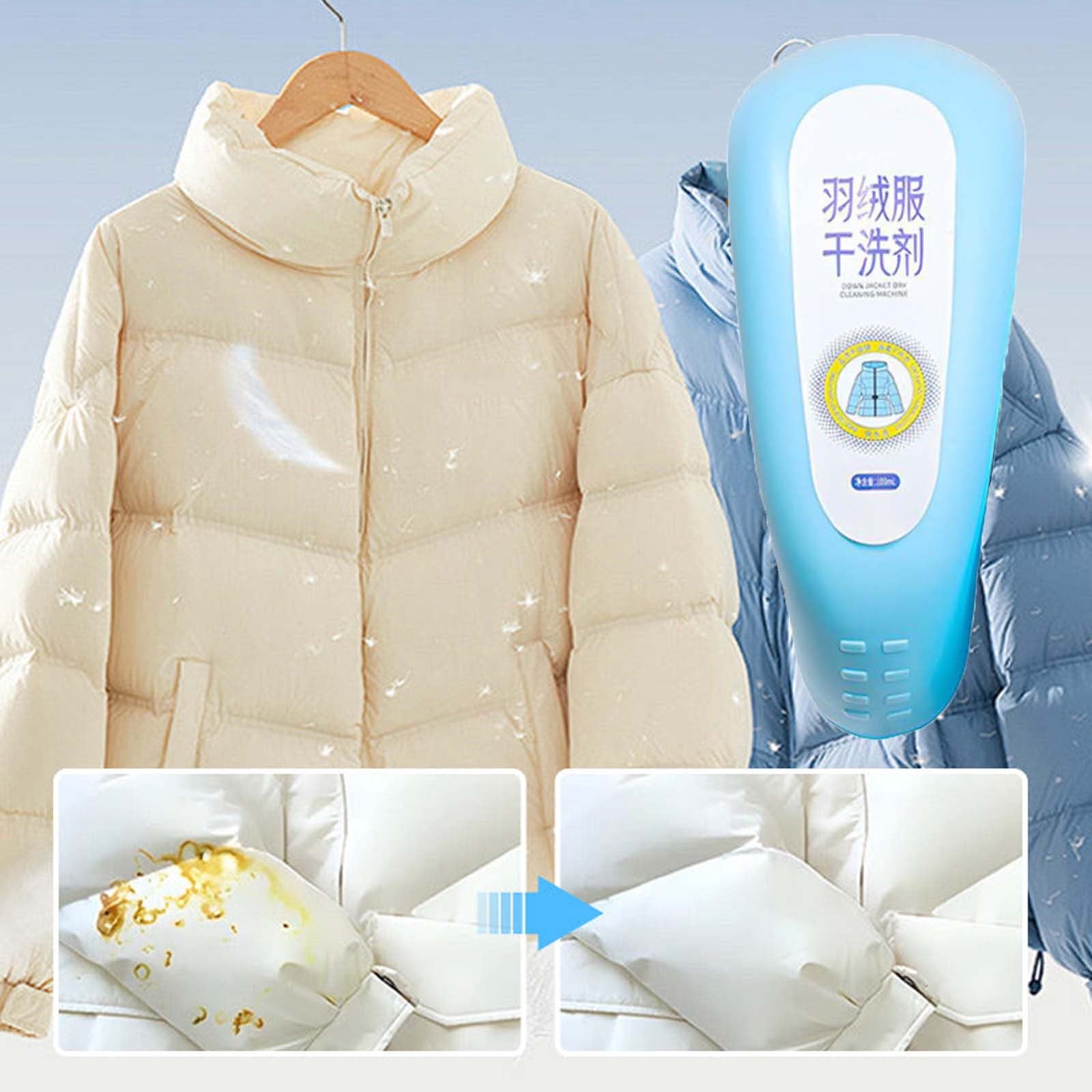 Gosuguu Multi Purpose Jacket Dry Cleaning Agent with Brush, Down Jacket Stain Remover, Clothing