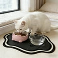 thumbnail image 1 of Gosuguu Nylon Pet Feeding Mat with Non-Slip Backing for Cat and Dog Food and Water Bowls, 1 of 6