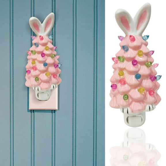 Gosuguu Resin Easter Tree Gnome House Statue for Spring Tabletop and Home Decor