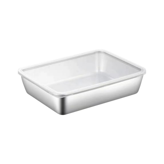 Gosuguu Stainless Steel Food Storage Container with Lid for Refrigerator Microwave and Dishwasher