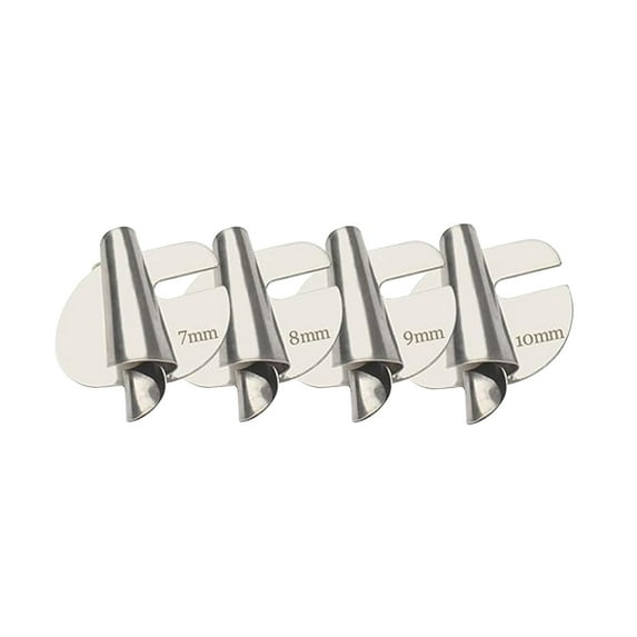 Gosuguu Stainless Steel Sewing Machine Rolled Hemmer Foot Set with 3mm to 10mm Sizes