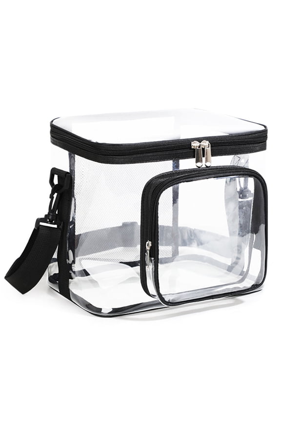 Transparent Plastic Storage Box Portable Clothes Organizer for Travel Camping