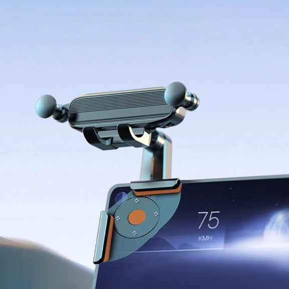 Gosuguu Universal Car Phone Holder Mount for Dashboard with One-Hand Lock and Adjustable Arm