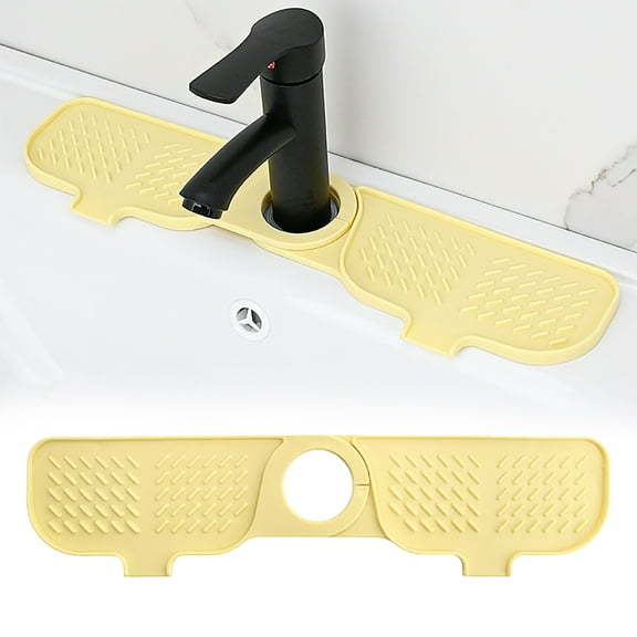 Gosuguu Universal Sink Faucet Mat Diatomite Stone Drying Rack Splash Guard Water Absorbent Non-Slip Counter Protector
