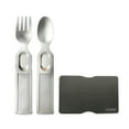 thumbnail image 1 of Gosun Flatware - Wallet Sized Travel Utensils - Silver, 2 Count, 1 of 5