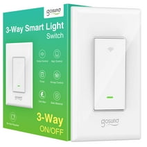 Gosund 3-Way Smart Light Switch Works with Alexa & Google Home 3-Way Install 2.4GHz Wifi