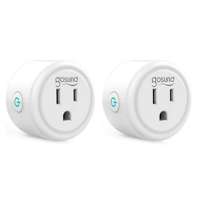 Wireless Plug Outlet Adapter with Mini Remote Control No Hub No Wifi White  2Pack