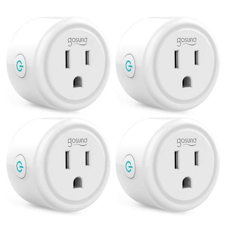 Gosund Mini Smart Plug, WiFi Outlet Works with Alexa and Google Home, 4 Pack