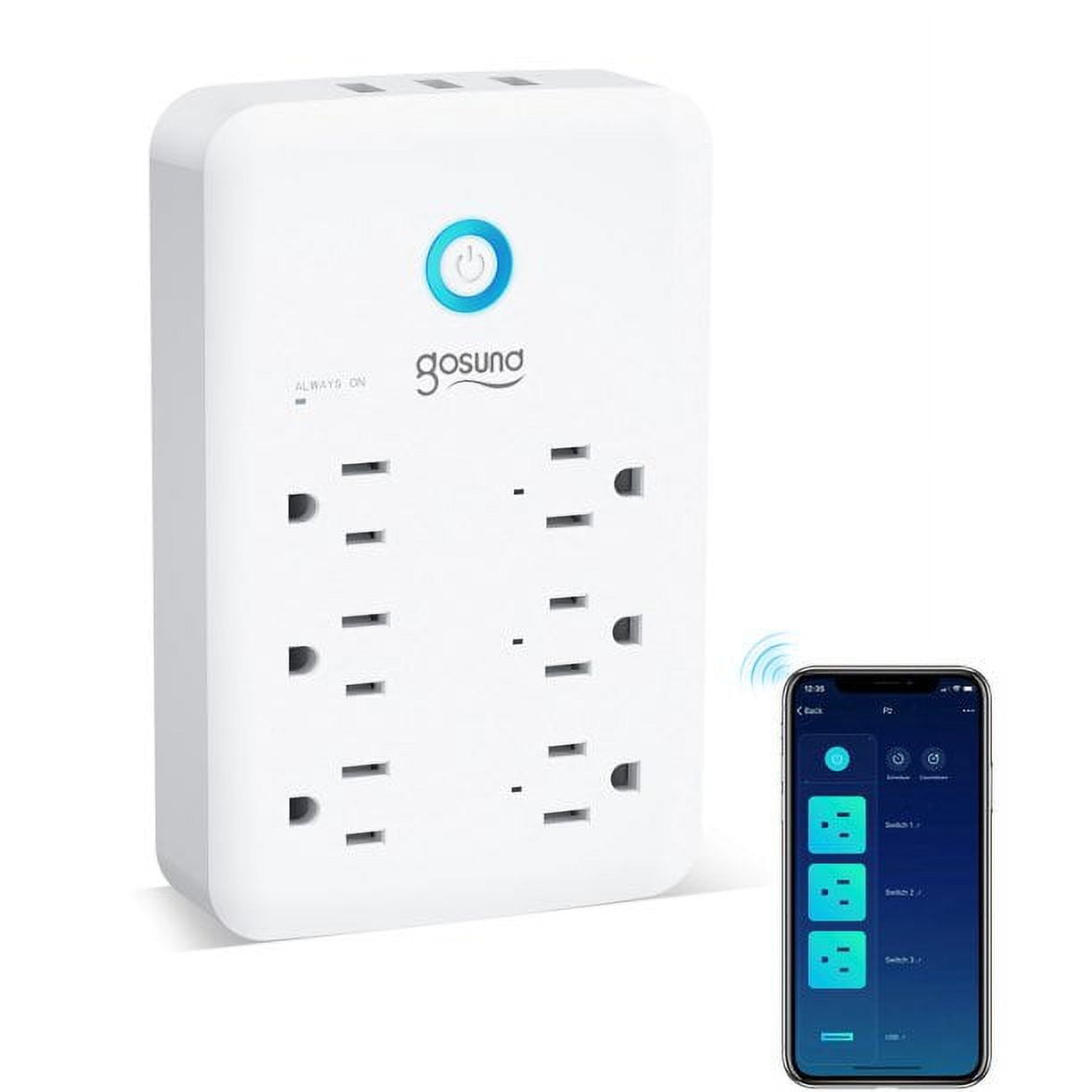 Aoycocr Bluetooth WiFi Smart Plug - Smart Outlets Work with Alexa, Google  Home Assistant, Remote Control Plugs with Timer Function, ETL/FCC/Rohs