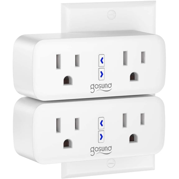 Gosund Smart Plug, WiFi Smart Socket Work with Alexa Google Home, 10A, 2 Pack