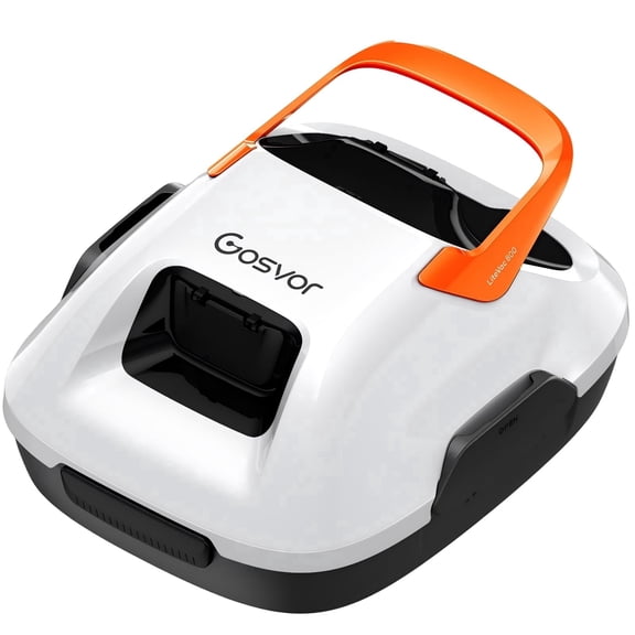 Gosvor Cordless Robotic Pool Cleaner for Above Ground Pools, Automatic Pool Vacuum Robot w/ 90 Mins Runtime