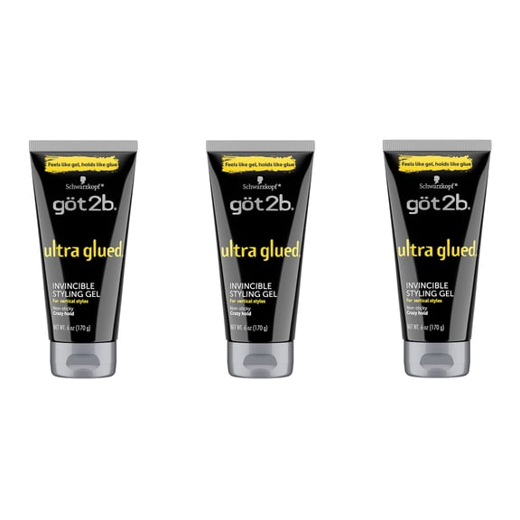 Got 2B Glued Ultra Styling Gel 6oz (Pack of 3)