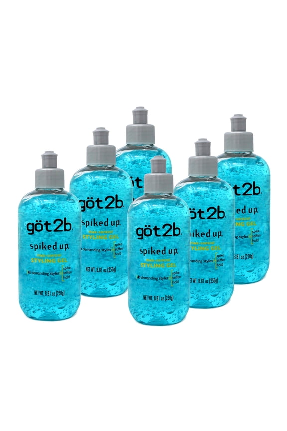 Got 2B Me Hair Spikedup Max Control Styling Gel, 8.5 Oz., Pack of 6