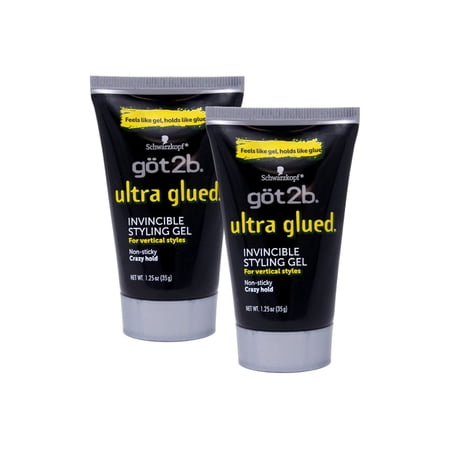 Got 2b Ultra Glued Invincible Styling Gel, 1.25 Ounce (2 Pack)